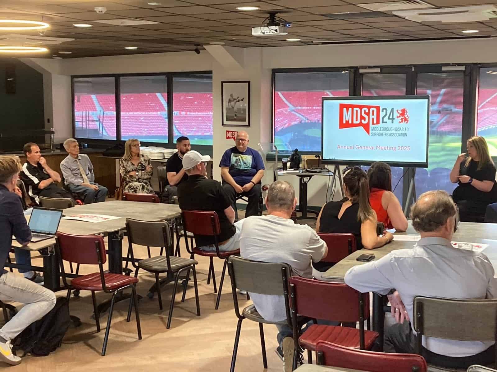People attending the first MDSA24 AGM