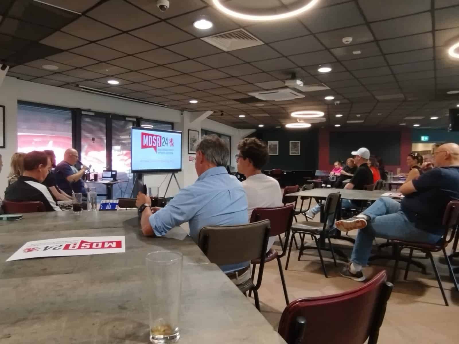 People attending the first MDSA24 AGM