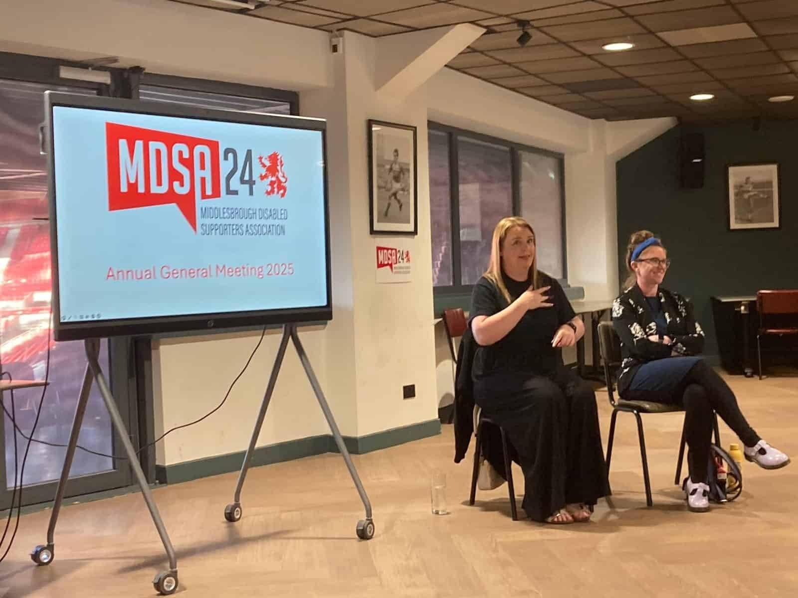 People attending the first MDSA24 AGM